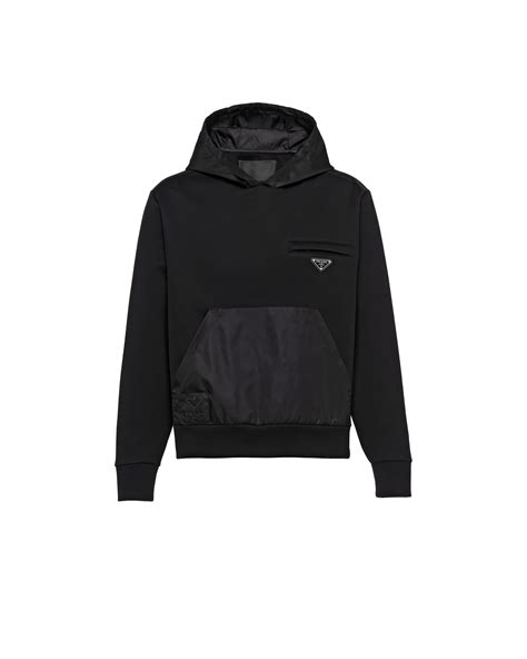 fake prada hoodie|prada nylon wrap hoodie.